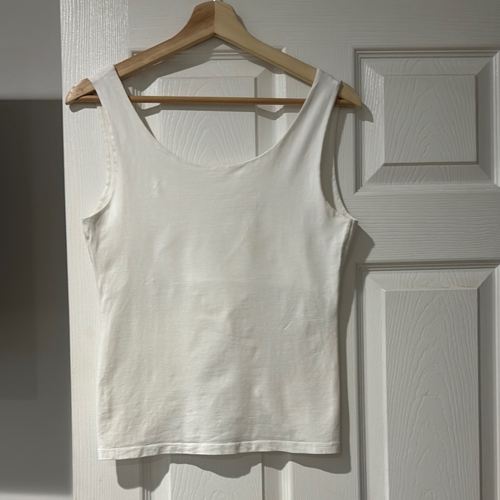 Twist Classic White Sleeveless Top size l